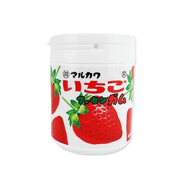 マルカワ 130g いちご マーブル ガム ボトル（6個入）お菓子