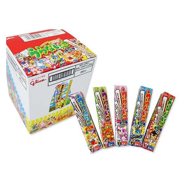 グリコ - 【空き箱】グリコ　うらないっこ　フ－センガム　まとめ お菓子のまとめ買い・ガム系の駄菓子 グリコ 6本 うらないっこ