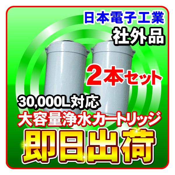 2本セット 大容量浄水カートリッジ イオン20(ION-20)対応 日本電子工業