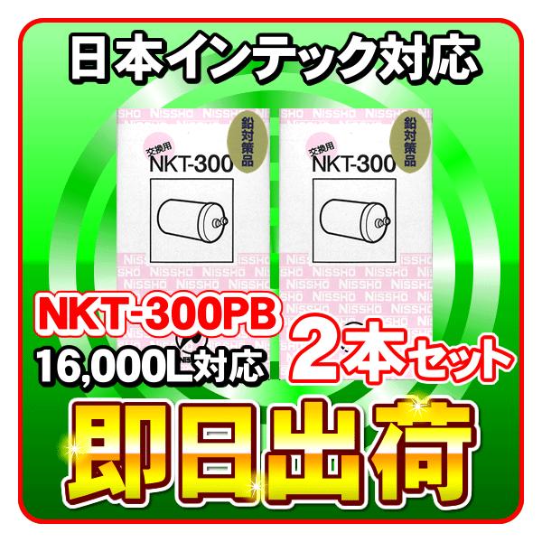 【2本セット】NKT-300PB 鉛除去　日本インテック製品に使用可能な互換性ある浄水器カートリッジ 日本インテック社純正品ではありません 2本」NKT-300PB(16000L) 鉛除去 日本インテック製品に使用可能な互換性