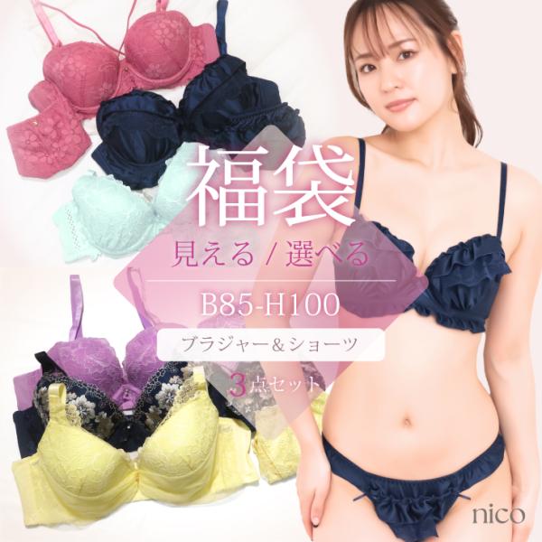 福袋 ブラジャー ショーツ セット 3組入り 中身が見える キュートタイプ 大きいサイズ 21 レディース 下着 グラマーサイズ X 002 メール便不可 Buyee Buyee Japanese Proxy Service Buy From Japan Bot Online