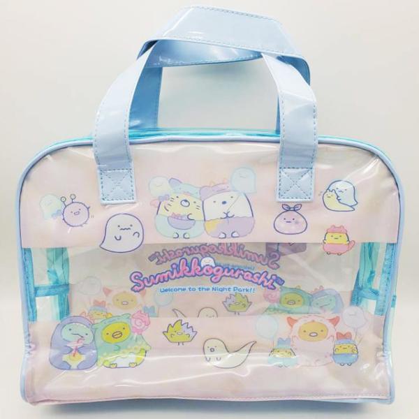 (C)2022 San-X Co.,Ltd.All Right Reserved.サンエックスの人気キャラクター「すみっコぐらし」のビニールボストンバッグです☆ファスナー付きだから中身が落ちなくて安心♪保育園・幼稚園・学校などのプールの授業...