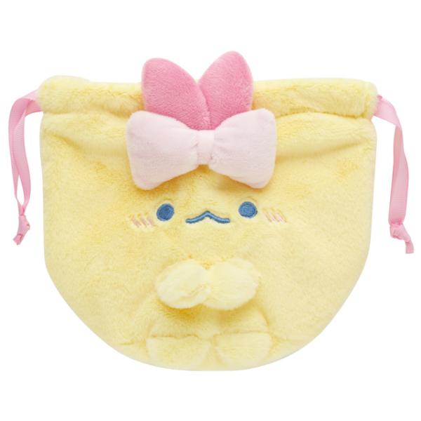 すみっコぐらし 夢みるしっぽずテーマ ぬいぐるみ巾着 えびてんのしっぽ　CA70401