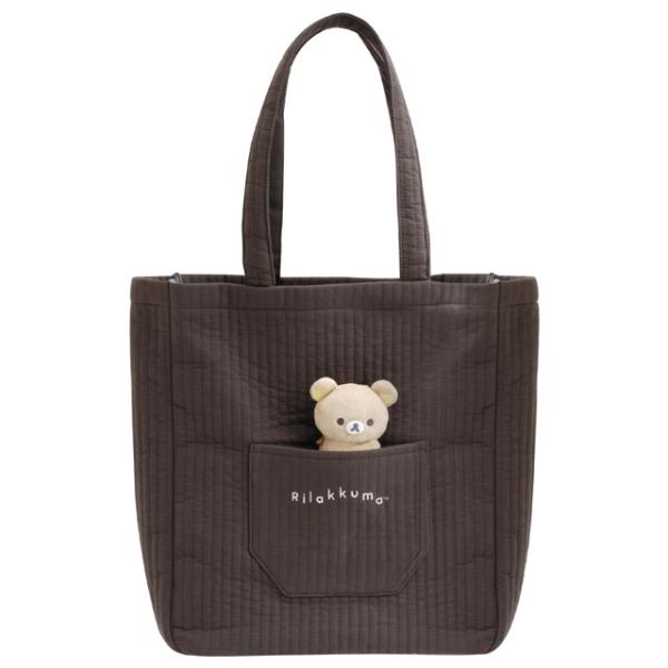 L'Arc-en-Ciel デニム ツアーパッチトートバッグ リラックマ付き San-X（サンエックス） リラックマ BASIC RILAKKUMA MONOCHROME トート