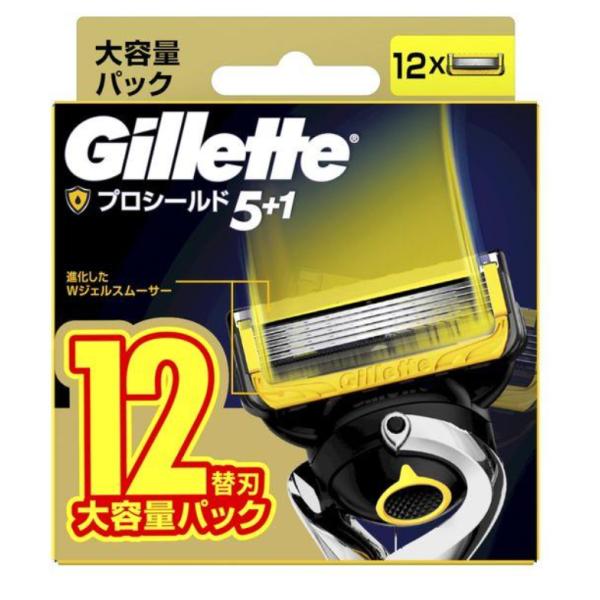 ジレット（Gillette） プロシールド 髭剃り カミソリ 男性 替刃12個入 P＆G