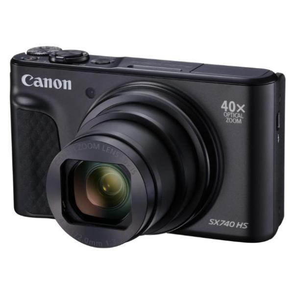 Canon コンパクトデジタルカメラ PowerShot SX740 HS ブラック 光学40倍ズーム/4K動画/Wi-Fi対応 PSSX740HSBK