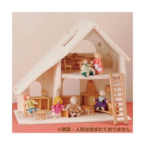 きさ！　ドールハウス Amazon | ドールハウスモデル 木製大型3階建てバルコニーヴィラ