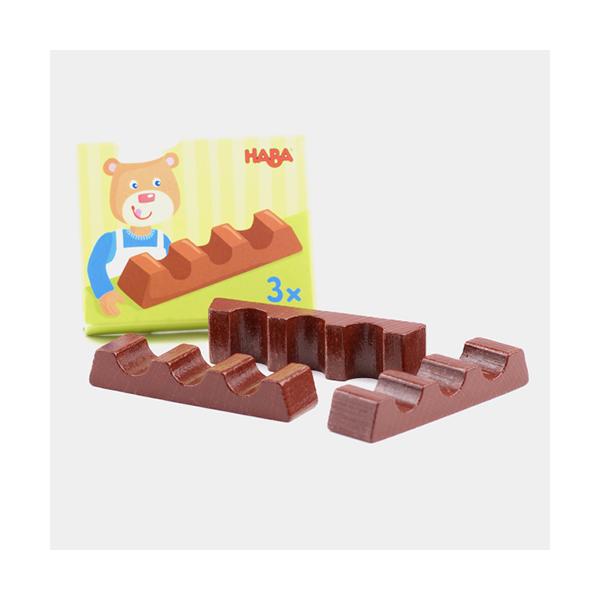 HABA（ハバ社）　ミニセット・チョコレートバー（3本）　3歳 4歳 5歳 女の子 木のおもちゃ ドイツ