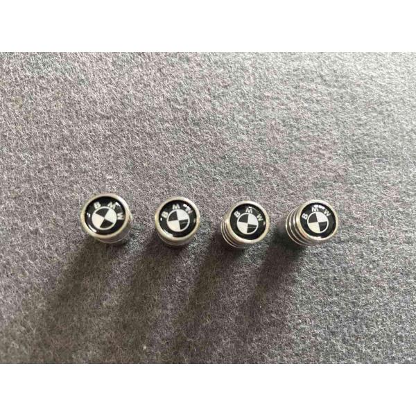 送料無料 07 Bmw用 買得 4個セット 車のタイヤバルブキャップカバー アルミ製 エアバルブキャップ シルバー ホイール