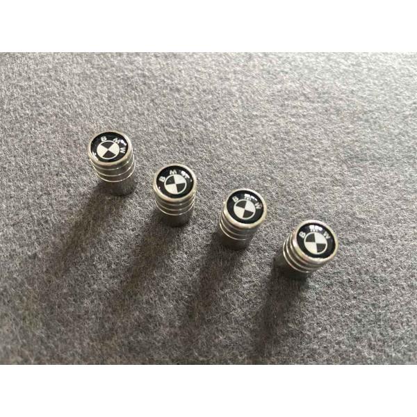 送料無料 07 Bmw用 買得 4個セット 車のタイヤバルブキャップカバー アルミ製 エアバルブキャップ シルバー ホイール
