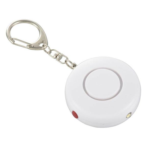 ● 白色LEDライト付● フック付チェーンを引っ張るとブザーが鳴ります。いざというとき素早く引けます。● ピンは本体から引き抜くことはできないので、紛失の心配がありません。規格 ■生産地：中国■素材・成分：■ 使用電池：ボタン型アルカリ電池...