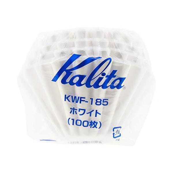 Kalita (カリタ) コーヒーフィルター ウェーブシリーズ ホワイト 2~4人用 100枚入り KWF-185 #22212