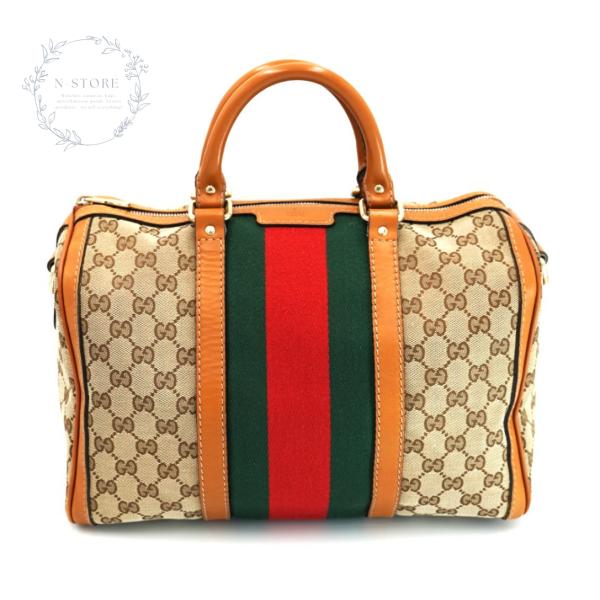 GUCCI（グッチ） GUCCI GGキャンバスシェリーライン ハンドバッグ