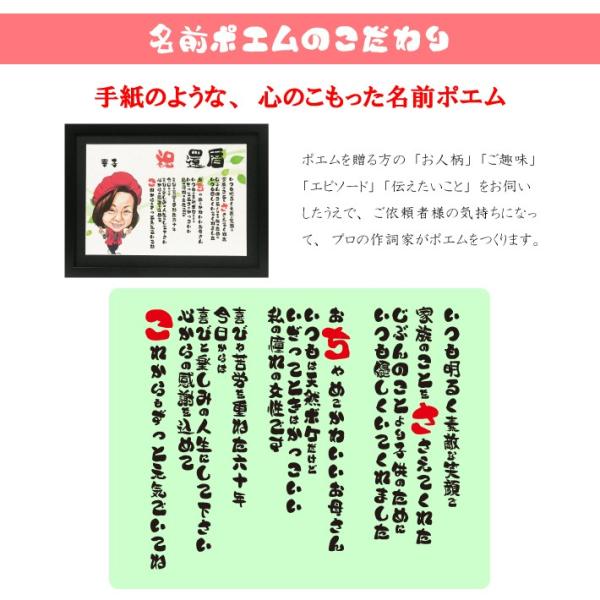 最安値に挑戦 似顔絵ポエム プレゼント イラストタッチ 額付 記念日のお祝い 結婚記念日 記念品 金婚式 銀婚式 真珠婚 ダイヤモンド婚 名前詩 ネームポエム 男性 女性 特売 Www Technet 21 Org