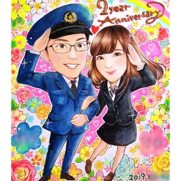 ・下描き満足保証・納期厳守・人気の似顔絵作家ずっと飾れる満足度の高い似顔絵をお届けします【ご利用の多いシーン】お祝い プレゼント 贈り物 ギフト 贈呈用 還暦 古希 喜寿 傘寿 米寿 卒寿 白寿 百寿 長寿 結婚記念日 金婚式 結婚50周年...