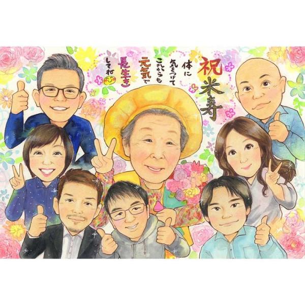 ・下描き満足保証・納期厳守・人気の似顔絵作家ずっと飾れる満足度の高い似顔絵をお届けします【ご利用の多いシーン】お祝い プレゼント 贈り物 ギフト 贈呈用 還暦 古希 喜寿 傘寿 米寿 卒寿 白寿 百寿 長寿 結婚記念日 金婚式 結婚50周年...