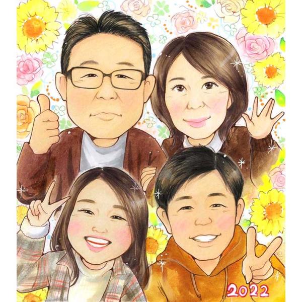 ・下描き満足保証・納期厳守・人気の似顔絵作家ずっと飾れる満足度の高い似顔絵をお届けします【ご利用の多いシーン】お祝い プレゼント 贈り物 ギフト 贈呈用 還暦 古希 喜寿 傘寿 米寿 卒寿 白寿 百寿 長寿 結婚記念日 金婚式 結婚50周年...
