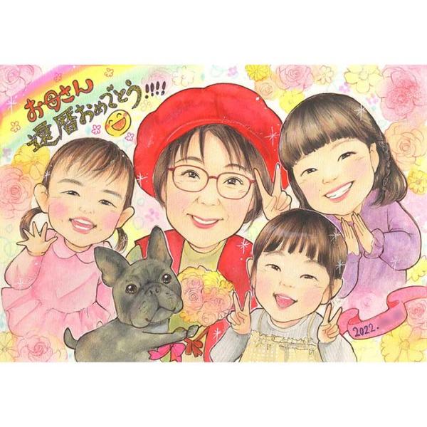 ・下描き満足保証・納期厳守・人気の似顔絵作家ずっと飾れる満足度の高い似顔絵をお届けします【ご利用の多いシーン】お祝い プレゼント 贈り物 ギフト 贈呈用 還暦 古希 喜寿 傘寿 米寿 卒寿 白寿 百寿 長寿 結婚記念日 金婚式 結婚50周年...