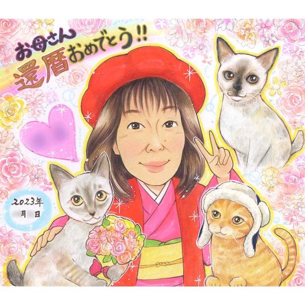 ・下描き満足保証・納期厳守・人気の似顔絵作家ずっと飾れる満足度の高い似顔絵をお届けします【ご利用の多いシーン】お祝い プレゼント 贈り物 ギフト 贈呈用 還暦 古希 喜寿 傘寿 米寿 卒寿 白寿 百寿 長寿 結婚記念日 金婚式 結婚50周年...