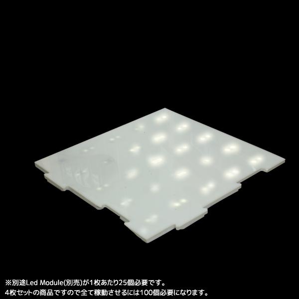 Ledimpact Lightupfloorpanel 4枚 衝撃で光るled素材をはめ込むだけで上を踏むと光る床へ 店舗 業務用品の賑わいマーケット 通販 Yahoo ショッピング