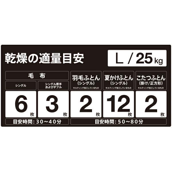 コインランドリー 日本コインランドリー販売 乾燥機適量パネル　Ｌ/25kg