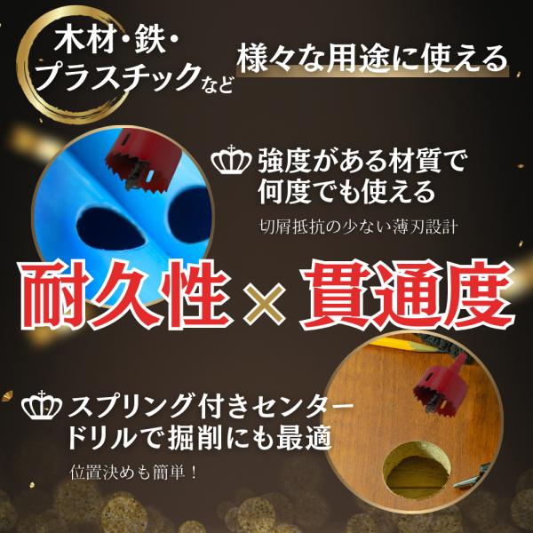 �z�[���\�[ �Z�b�g 12�{ �� ���a 18����-75mm �o�C���^���� HSS�f�� ���n�݌v �o�l�t�� �X�v�����O�Z���^�[�h�����t�� �}�L�^ �݊� (HOS1201) ���i�摜3