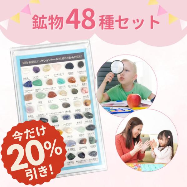 鉱石 セット 天然 岩石 鉱物 宝石 標本 図鑑 研究 自由研究 宿題 勉強
