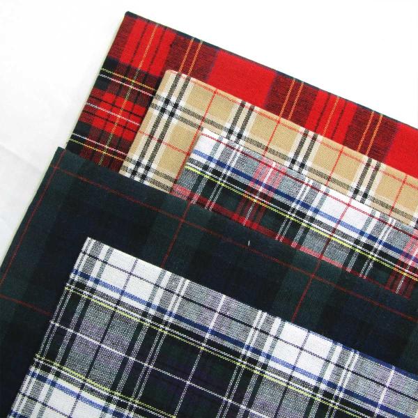 日本製 バンダナ コットン 綿 タータンチェック 4123-00112 : 日本橋