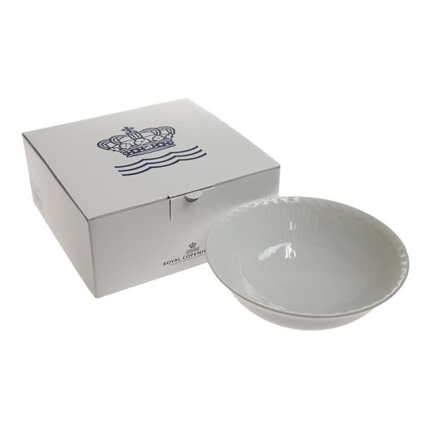 ロイヤルコペンハーゲン　ホワイトフルーテッド　ハーフレースボウル 574 ロイヤルコペンハーゲン（Royal Copenhagen） ホワイト
