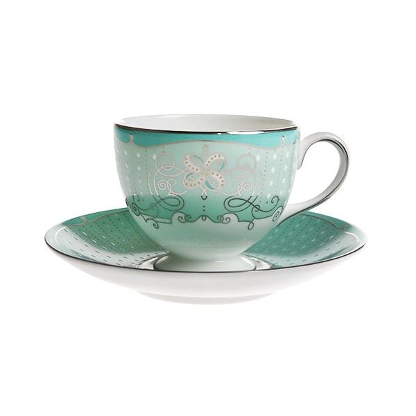ウェッジウッドWEDGWOOD プシュケ ティーコーヒー兼用カップソーサー リー
