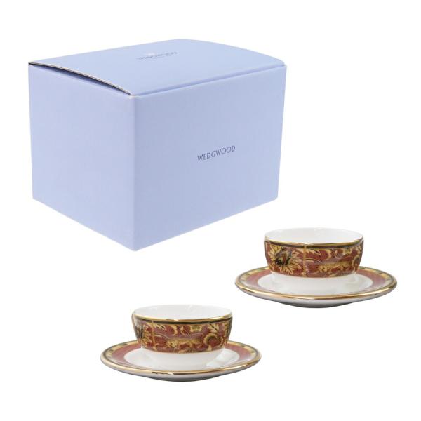 並行輸入品【イギリス製】ウェッジウッド (WEDGWOOD) ペルシア チャイニーズ 酒器四点揃え (カップ2点・ソーサー2点) UK