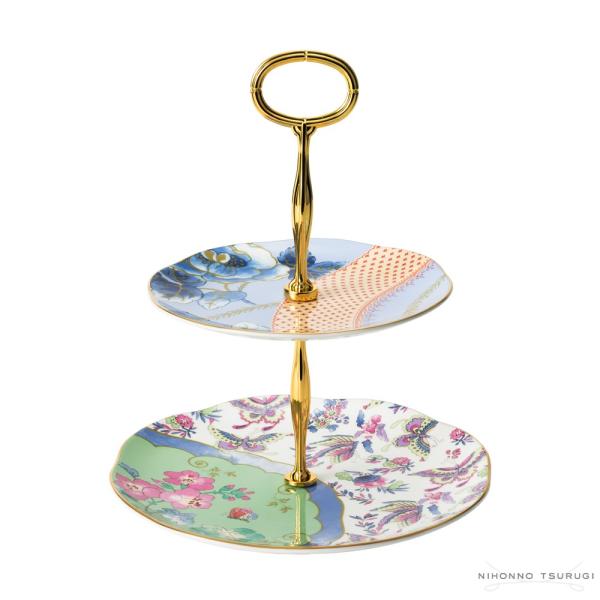 WEDGWOOD（ウェッジウッド） 並行輸入品 バタフライブルーム 2段ケーキ