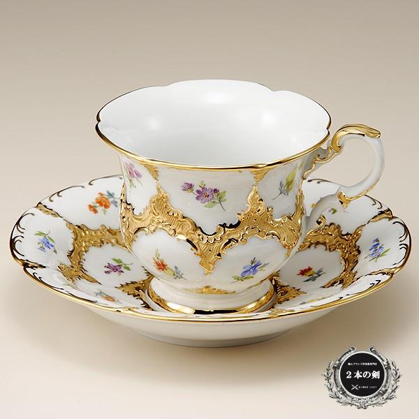 マイセン 金彩小花 コーヒーカップ&ソーサー 10179/15582 マイセン 金彩小花 コーヒーカップ&ソーサー 10179/15582