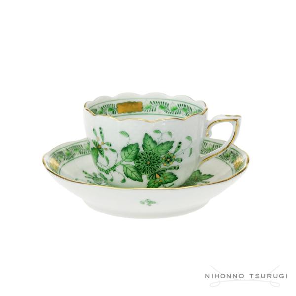 ヘレンド（HEREND） 並行輸入品 FV インドの華グリーン モカコーヒー