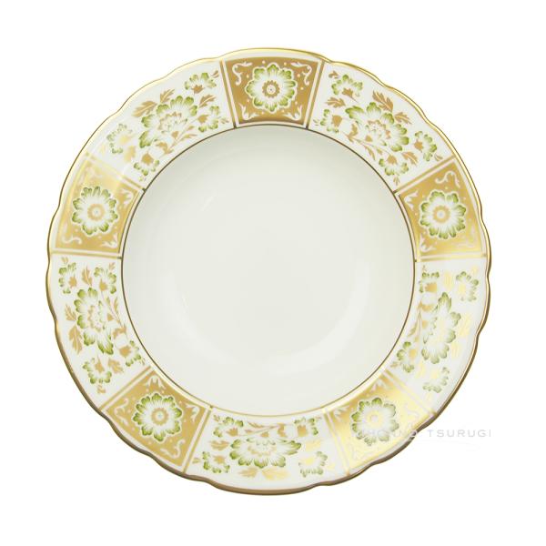 ロイヤルクラウンダービー パネル グリーン スープカップ＆ソーサー①② Royal Crown Derby 並行輸入品 ロイヤルクラウンダービー グリーン