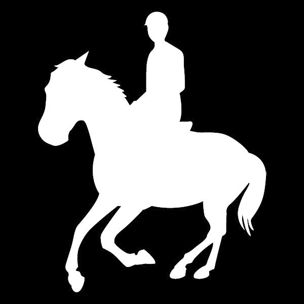 シルエットステッカーでオシャレに オシャレなシルエットステッカー 乗馬スタイルステッカーa カラー10種類 ステッカー 防水 傷隠し シール メ5 85 ニホンセン 通販 Yahoo ショッピング