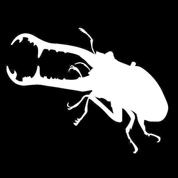 シルエットステッカー 昆虫シルエットステッカー かっこいいギラファノコギリクワガタ カラー10種類 ステッカー 防水 傷隠し スマホ パソコン シール 92 ニホンセン 通販 Yahoo ショッピング