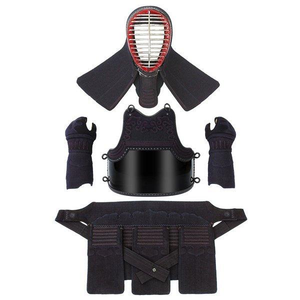 剣道防具セット 手刺極上詰織刺「虎鉄」 メイリン16号 面・胴・甲手