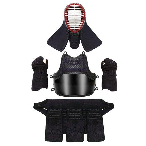 剣道防具セット　5点 剣道防具セット 4mmピッチ刺 少年用 面・胴・甲手・垂 (剣道具