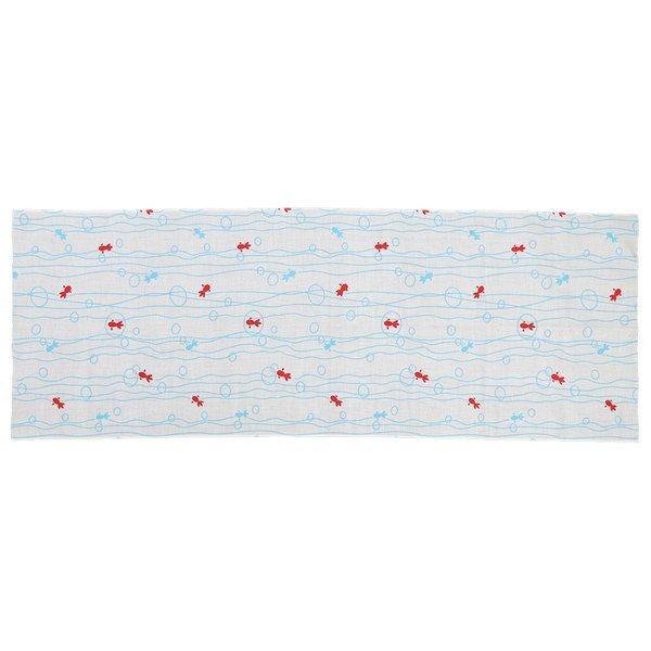 手ぬぐい 柄:2色水流金魚 (剣道具)(手拭い)