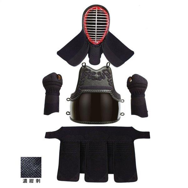 剣道防具セット 4mmピッチ刺 メイリン5号P 面・胴・甲手・垂4点セット  