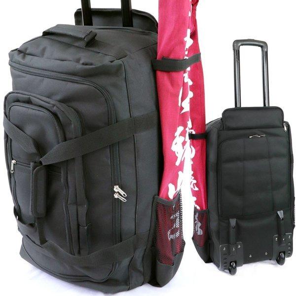 幅32cm×奥行30cm×高さ55cm リュックとキャリーバッグが一緒になった、夢のバッグが遂に登場!!生地がアラベスクなので、とても軽い仕上がりになりました。リュック、キャリーバッグ、手提げバッグの3WAYで、どんな時も持ち運びが楽々♪両...