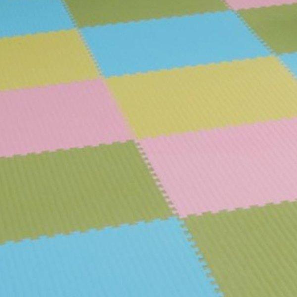 保育園・幼稚園・キッズルームに介護施設・特別支援学校・スポーツ施設の床にホルムアルデヒド対策品　認定番号J08-50012つないで置くだけで、両面テープや接着剤を使わないので床を傷めません。クッション性に優れ、畳のような感覚が楽しめます。傷...