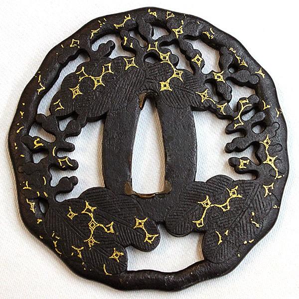 鍔 T 3 無銘 楽寿 花桐透鍔 鍔 刀装具 Stb 日本刀販売の明倫産業 通販 Yahoo ショッピング