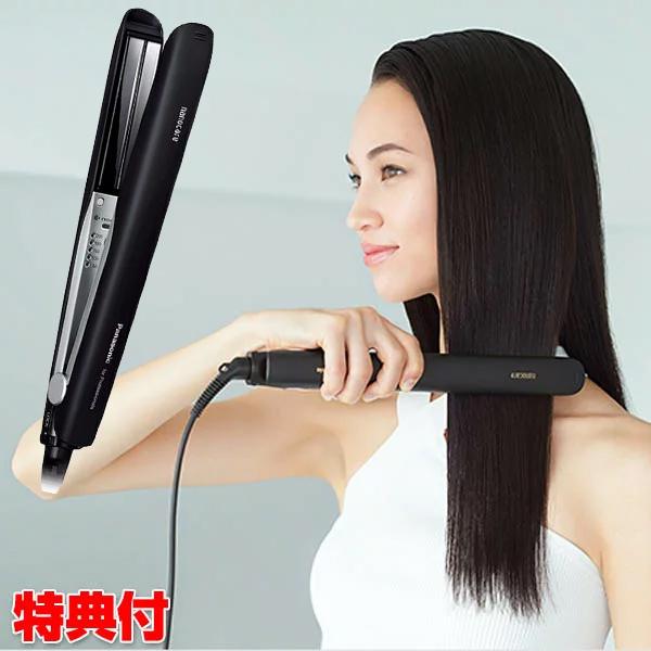 まとめ買い歓迎 パナソニック Eh Hsoek K ストレートアイロン ナノケア プロモデル ヘアアイロン サロン専売品 プロ仕様 ナノイー ストレート カール 自宅 美容院 美容室 ヘアーアイロン 両用 スムースグロスコーティングプラス ヘアケア 自動電源オフ機能 くせ毛 根本 毛