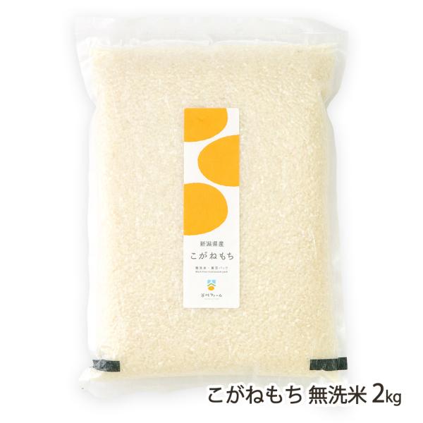 新潟県産 ２等米こがねもち20kg こがねもち 【令和8年度新米】新潟産こがねもち（もち米）無洗米2kg