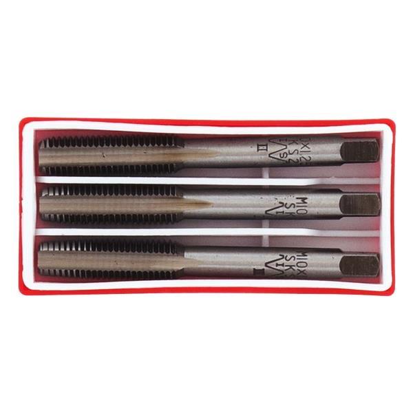 ねじ切組タップ M10x1.25 荒用 中仕上用 仕上用 3本セット  新潟精機  [日本製] [ハンドタップ 目立て ネジ切]