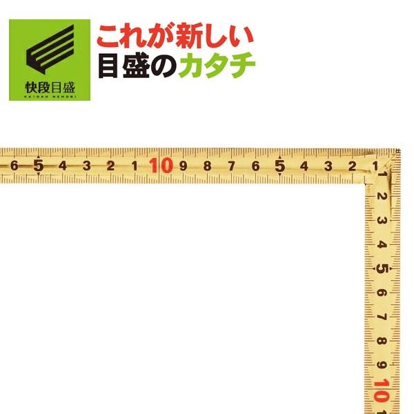 新潟精機 【快段目盛**かいだんめもり**】黄金曲尺 鳶 30cm 快段 両同