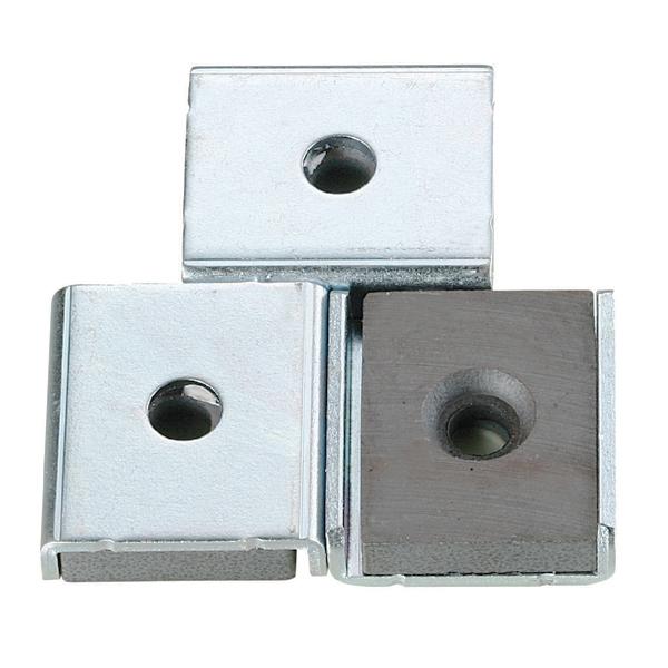 新潟精機 簡易型マグネットホルダ 角 25.5×23.5×6.5mm 25L 3個入