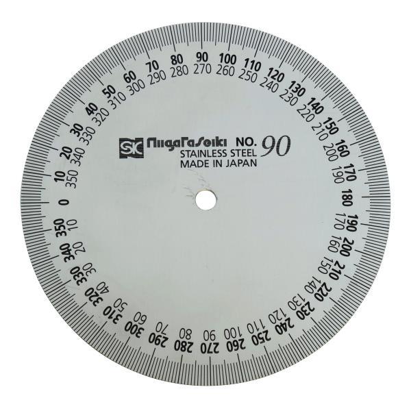 新潟精機 全円分度器 板のみ φ90 [日本製] : 新潟精機 - 通販 - Yahoo